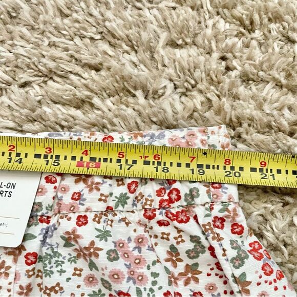 Levi Strauss Ivory Floral Elastic Waist Pull On Shorts With Pockets Sz 3XL - Picture 10 of 11